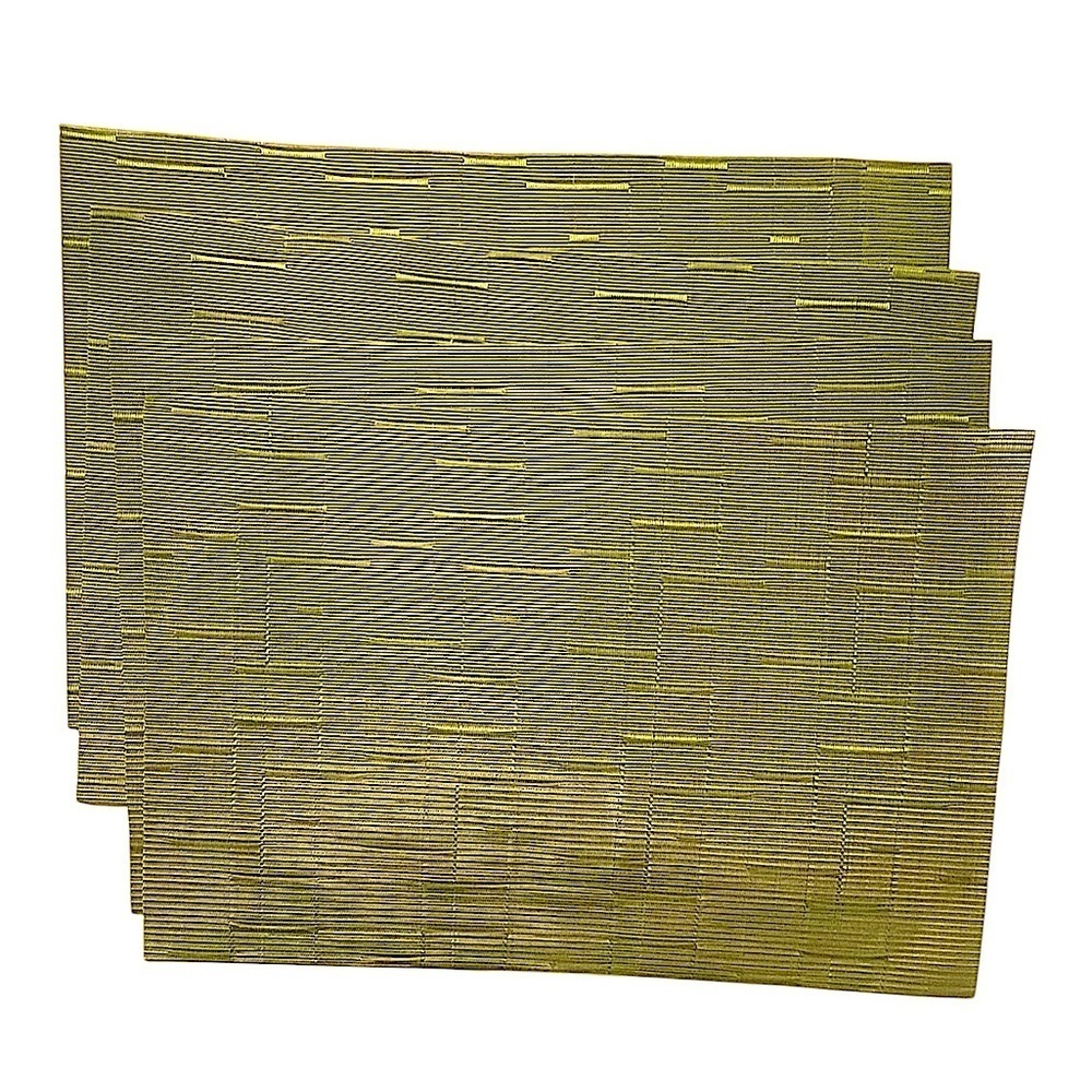 Unbranded Placemats Set of 4 Green PVC Placemats 18"X12"